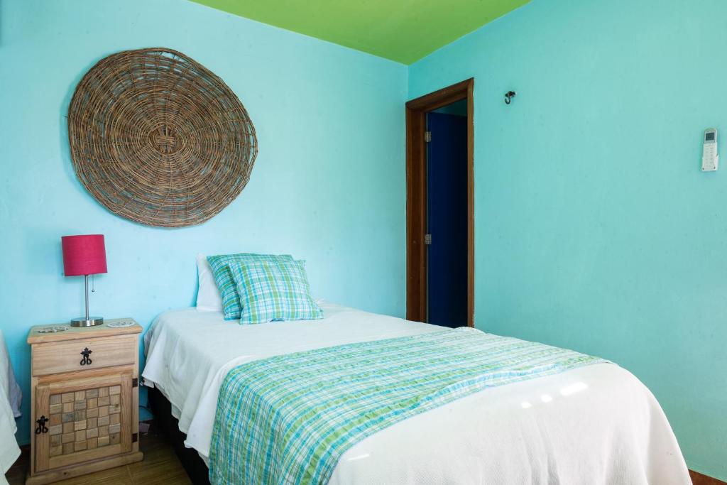 Postel nebo postele na pokoji v ubytování Beach house