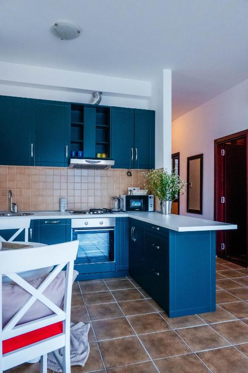 Kuchyň nebo kuchyňský kout v ubytování Villa Chantal
