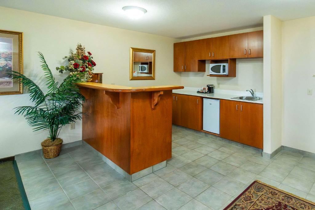 Kuchyň nebo kuchyňský kout v ubytování Comfort Inn & Suites