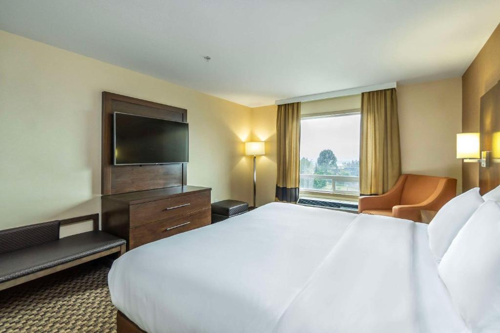 TV a/nebo společenská místnost v ubytování Comfort Inn & Suites