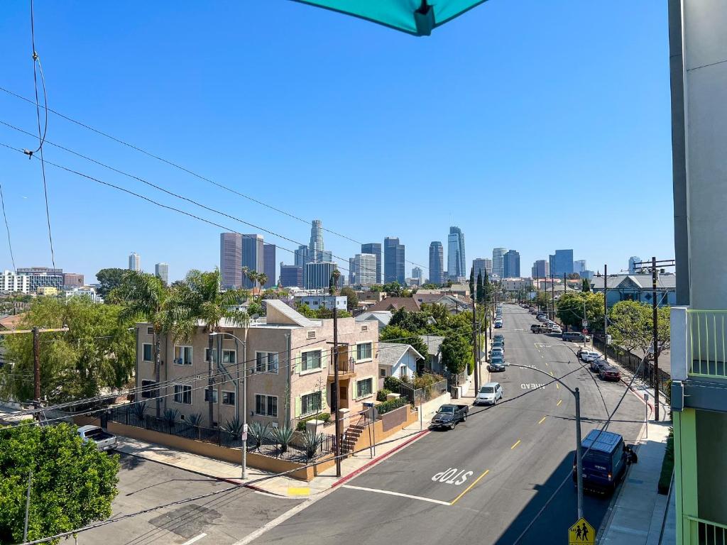 Nespecifikovaný výhled na destinaci Los Angeles nebo výhled na město při pohledu z aparthotelu