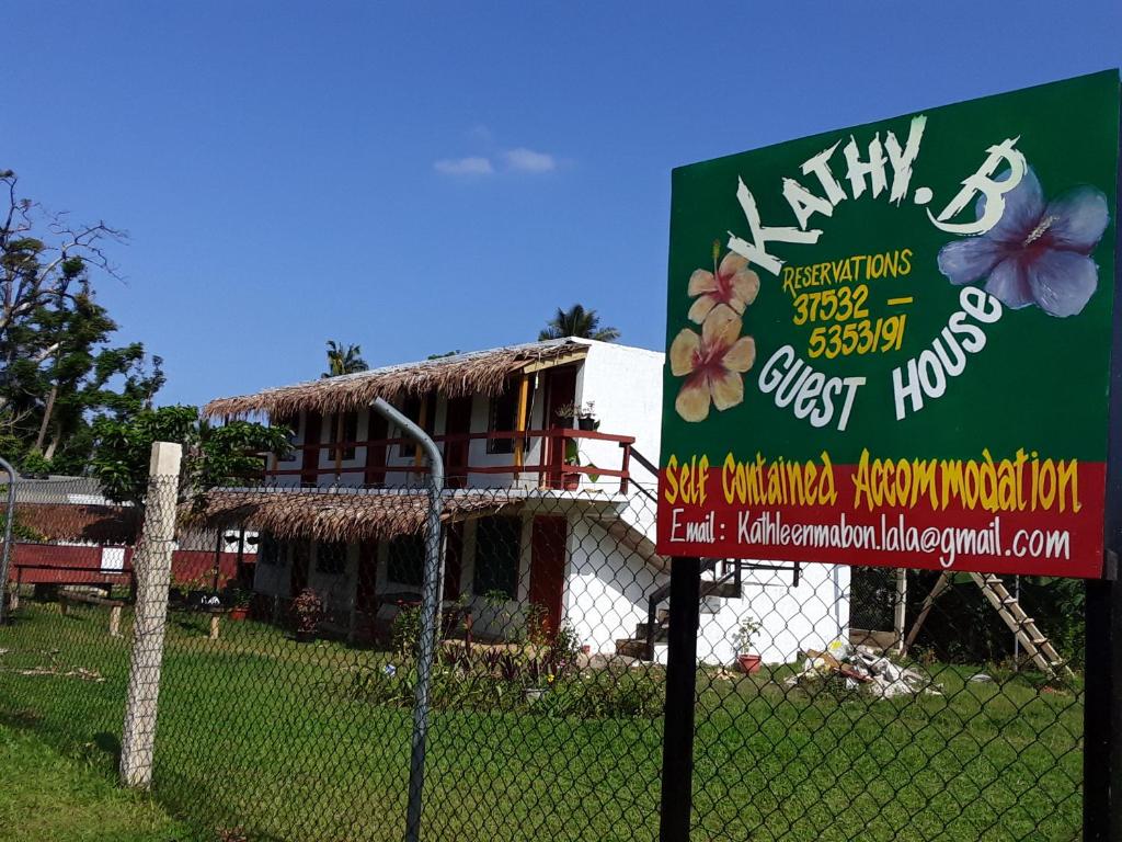 Certifikát, hodnocení, plakát nebo jiný dokument vystavený v ubytování Kathy B Guesthouse