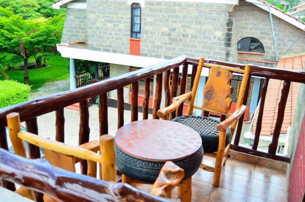 Balkón nebo terasa v ubytování Merinja Guest House