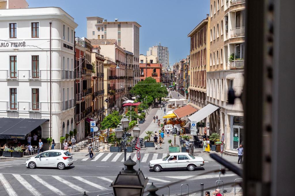 Vista generica su Cagliari o vista sulla città dall'interno del bed & breakfast