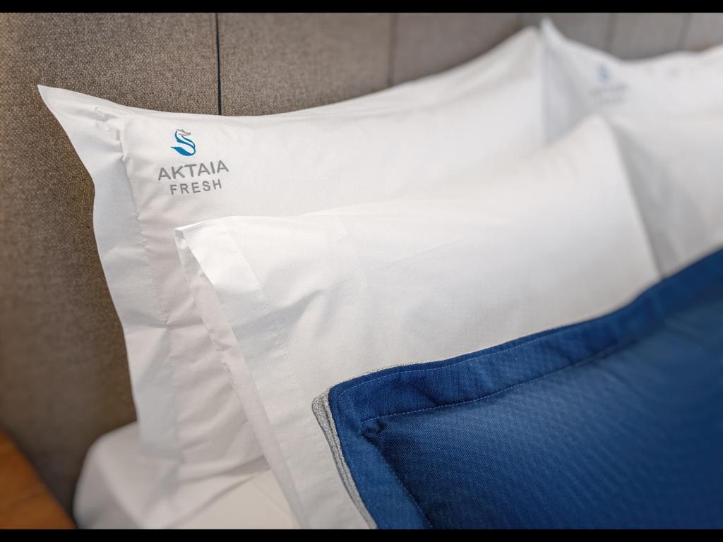 Postel nebo postele na pokoji v ubytování AKTAIA FRESH