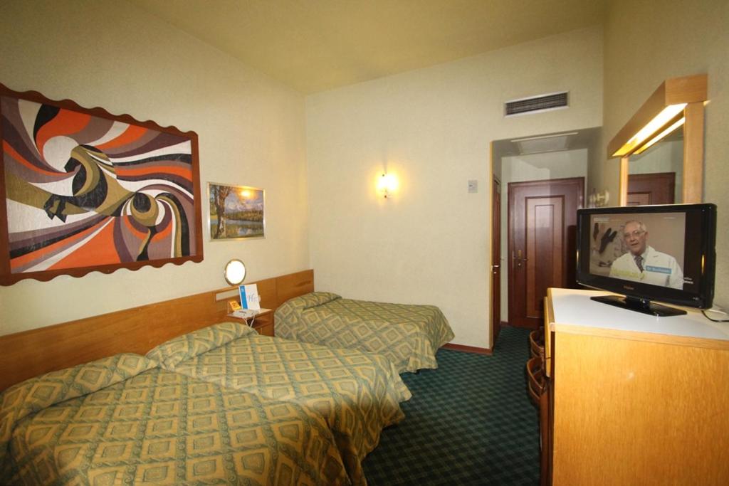 Postel nebo postele na pokoji v ubytování Hotel Europa