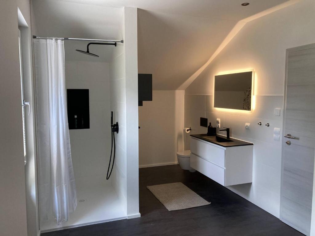 Kuchyň nebo kuchyňský kout v ubytování Ferienhaus Werna