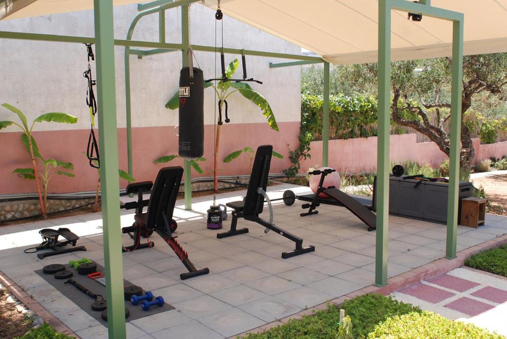 Fitness centrum a/nebo fitness zařízení v ubytování Gouves Garden Hersonisos Heraklion