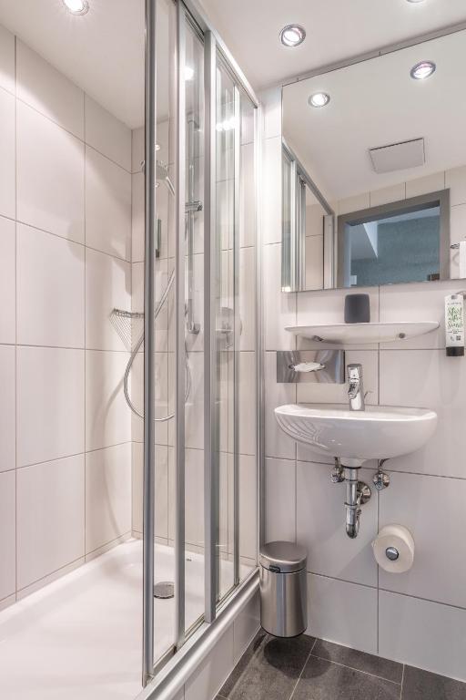 Koupelna v ubytování flexymotel Schönenwerd