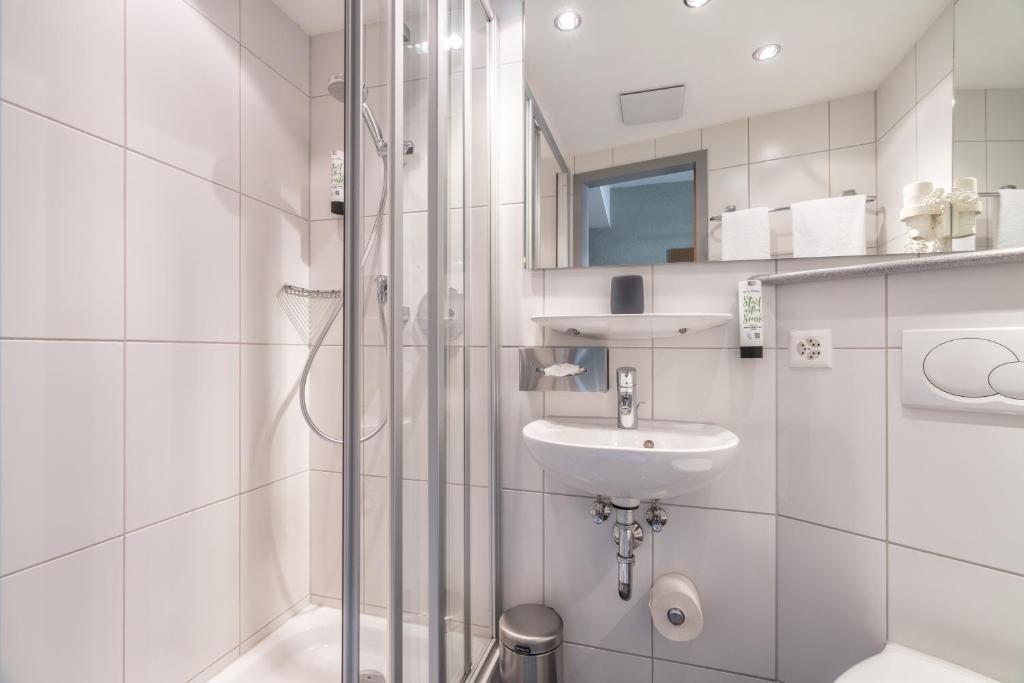 Koupelna v ubytování flexymotel Schönenwerd