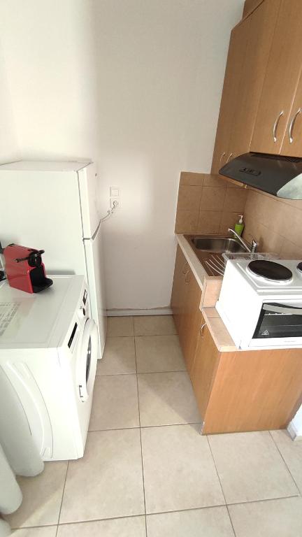 Kuchyňa alebo kuchynka v ubytovaní Dedalos n2 Mountain View apartment-30 metres from the beach