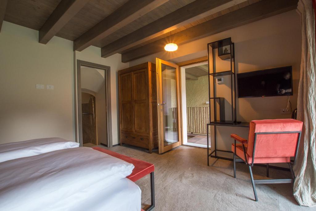 TV a/nebo společenská místnost v ubytování Ca' Barroni Agriresort