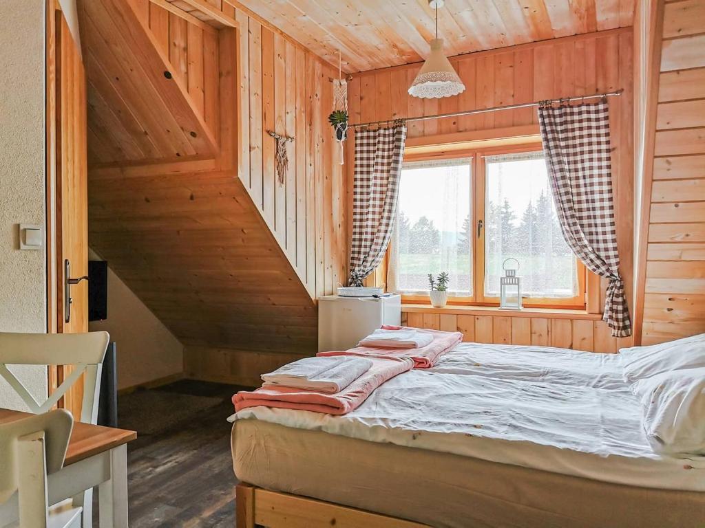 Postel nebo postele na pokoji v ubytování Jasminowe Wzgorze