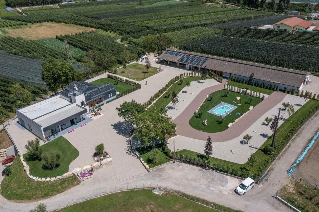 Letecký snímek ubytování Camping Agrisalus
