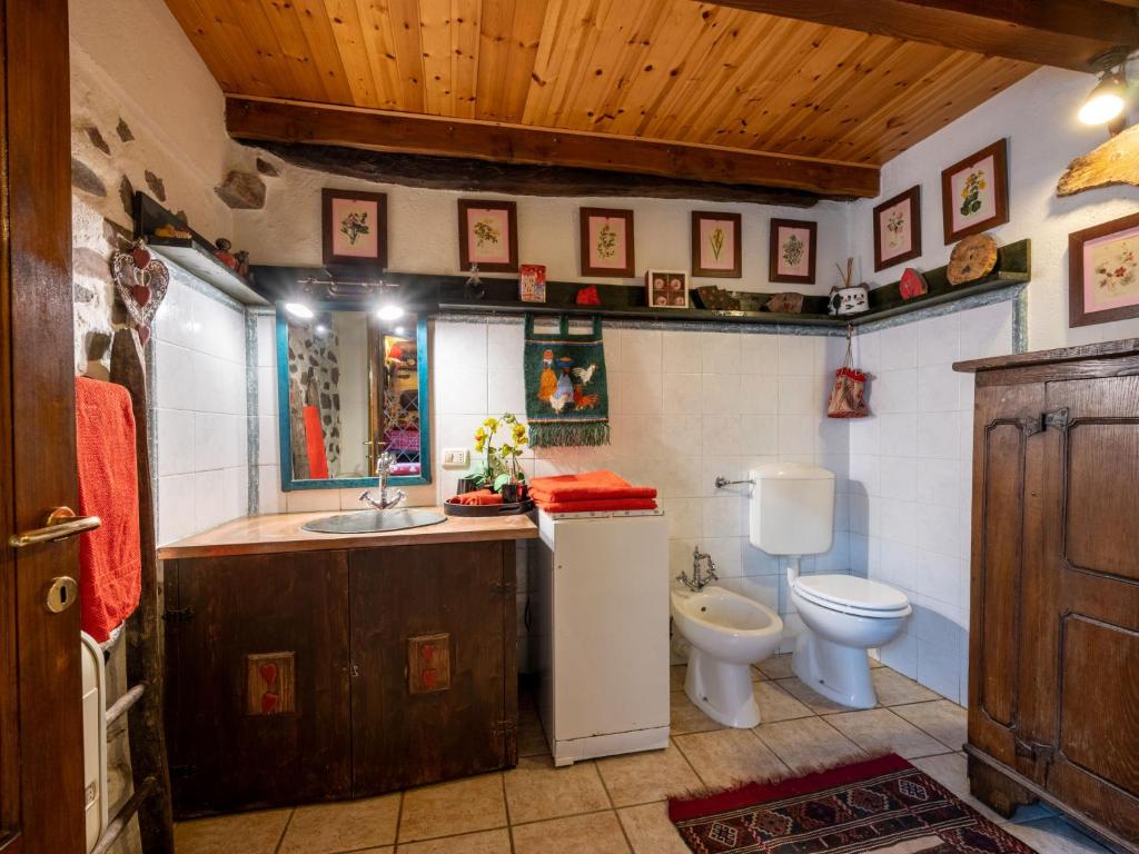 Koupelna v ubytování Chalet Il Gianlupo by Interhome