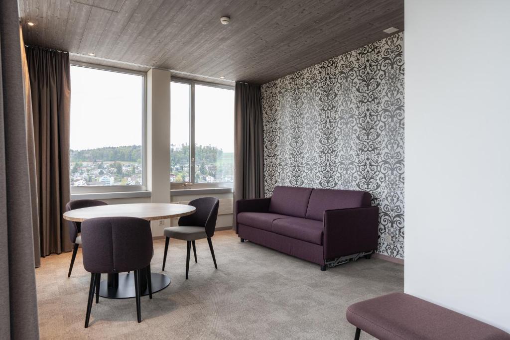 Posezení v ubytování b-smart hotel Menziken