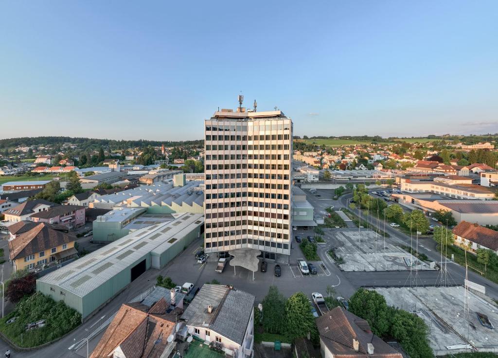 Nespecifikovaný výhled na destinaci Menziken nebo výhled na město při pohledu z hotelu