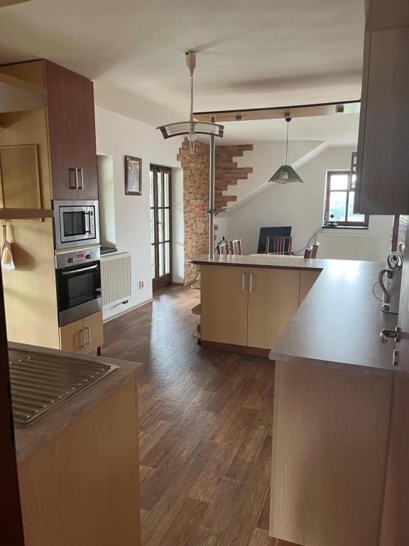 Kuchyň nebo kuchyňský kout v ubytování Apartmán Eliška