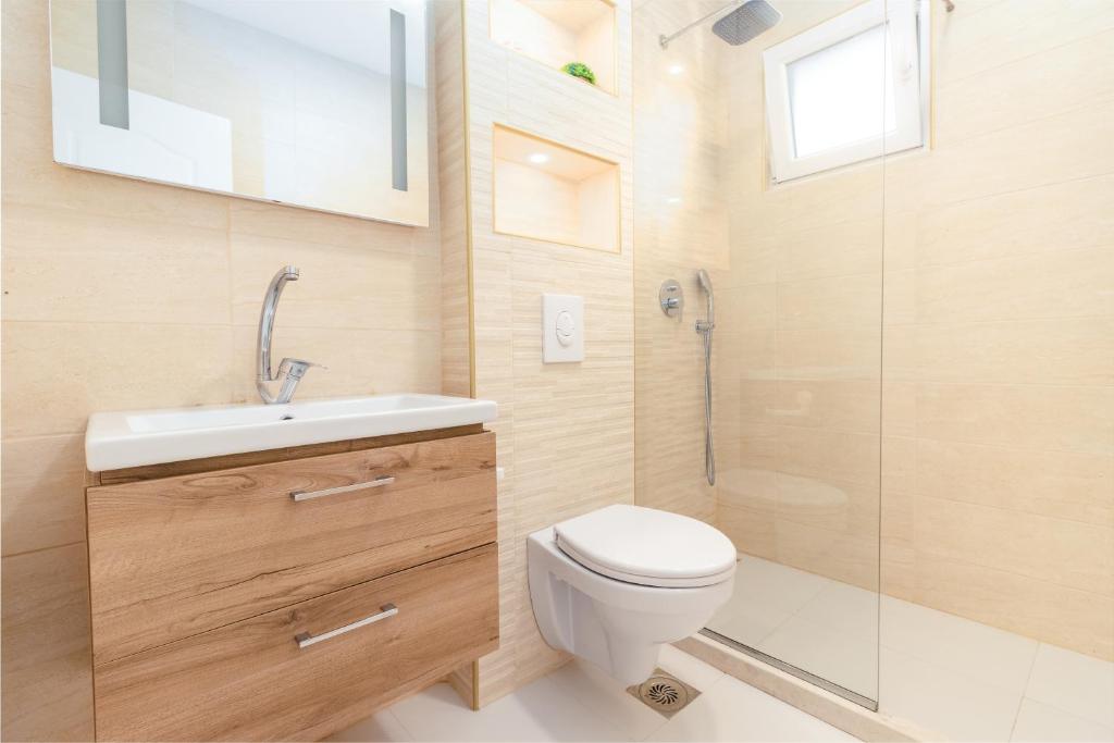 Koupelna v ubytování Apartments Ada Bojana