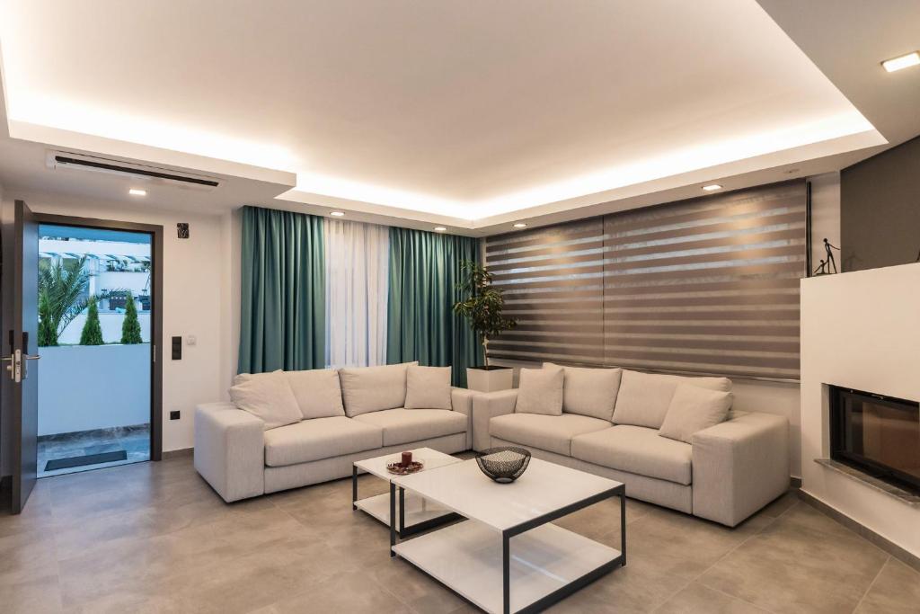 Posezení v ubytování Nooa Villas