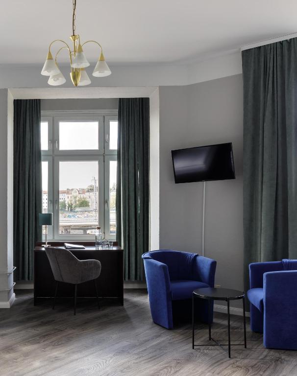 TV a/nebo společenská místnost v ubytování Hotel Nova