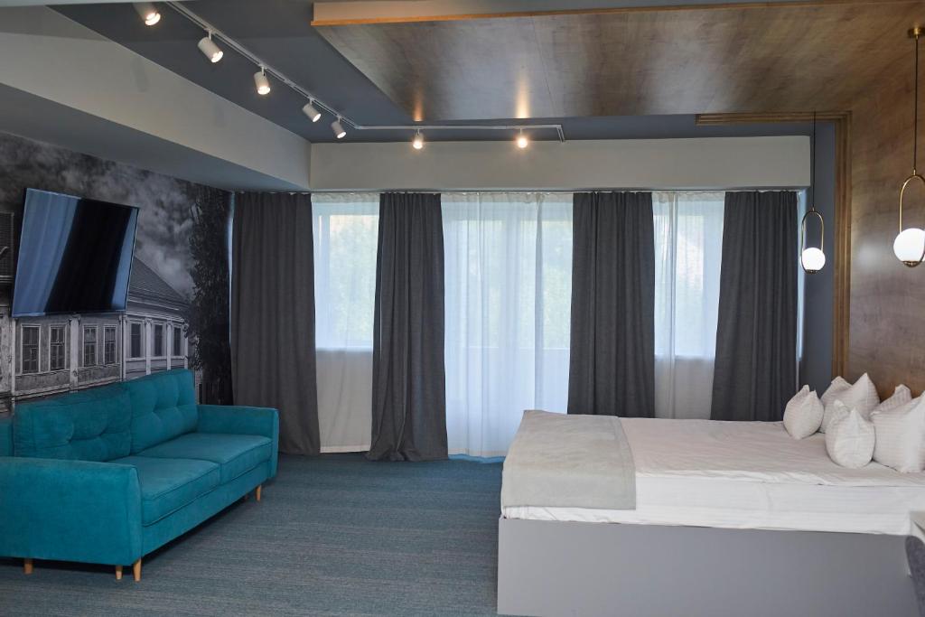 Posezení v ubytování Hotel Bistrita