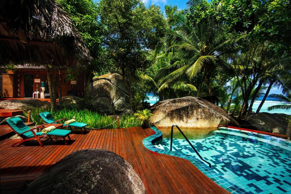Bazén v ubytování Hilton Seychelles Labriz Resort & Spa nebo v jeho okolí