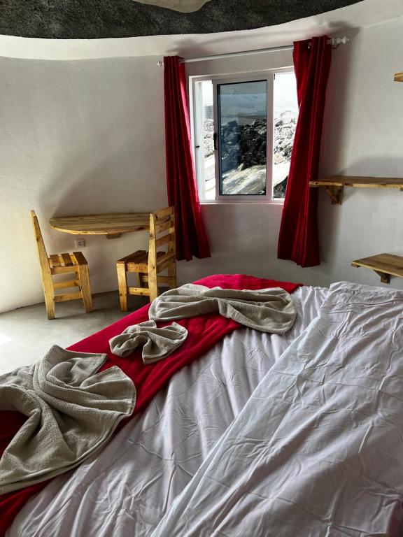 Postel nebo postele na pokoji v ubytování EcoFunco