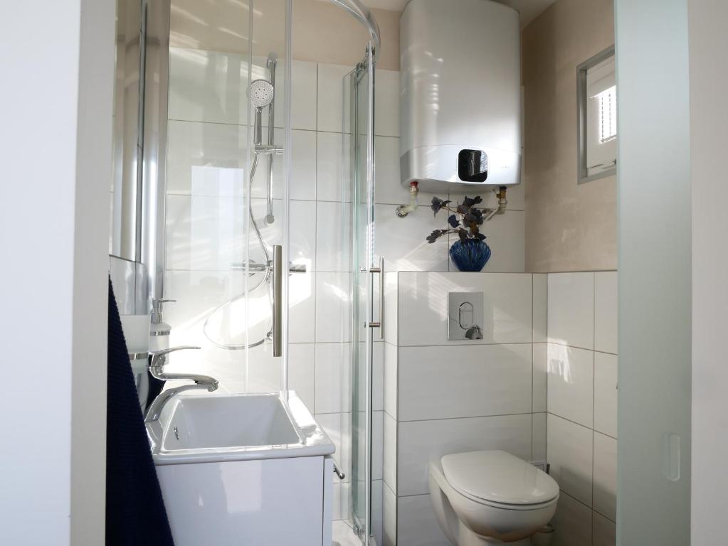 Koupelna v ubytování Apartmány Relax