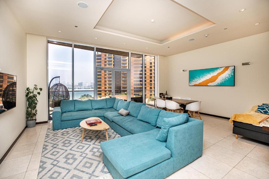 Tiara Residence Palm Jumeirah 1BR Sea & Burj Al Arab view , Private beach, Pool