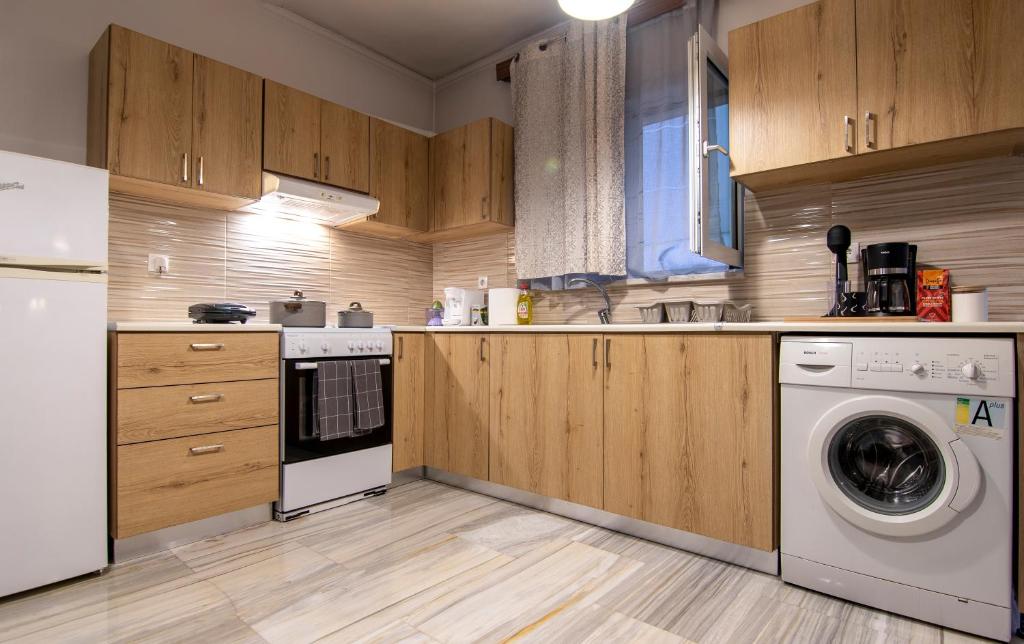 Kuchyň nebo kuchyňský kout v ubytování Anali Apartment