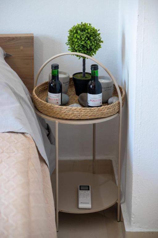 Postel nebo postele na pokoji v ubytování Anali Apartment