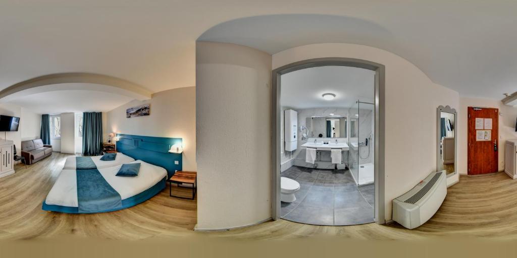 Posezení v ubytování Hôtel du Parc