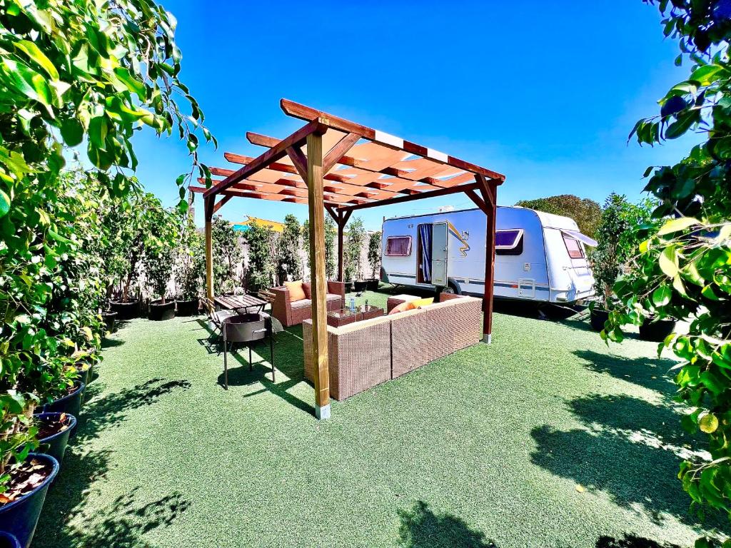 Zahrada ubytování Caravana Con Encanto El Palmar 4
