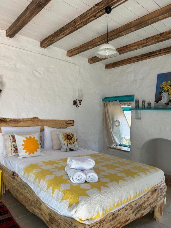 Postel nebo postele na pokoji v ubytování Güneş Butik Otel Datça