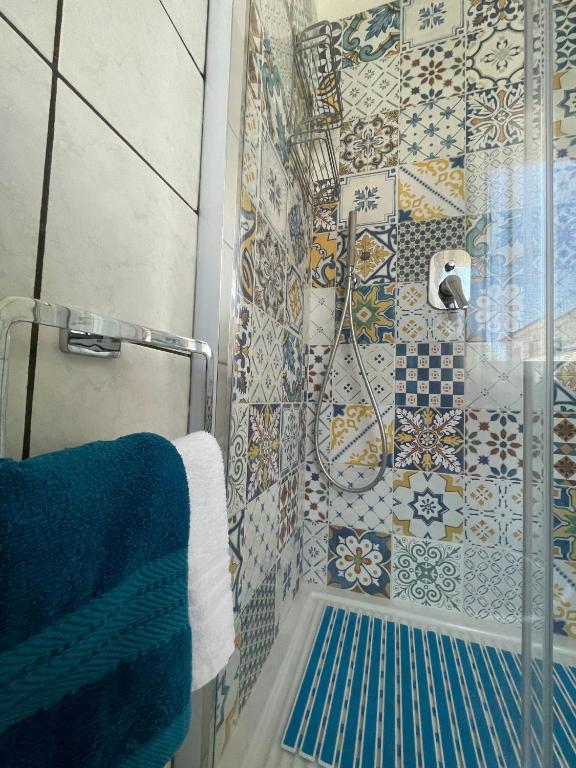 Koupelna v ubytování B&B Orizzonte Blu