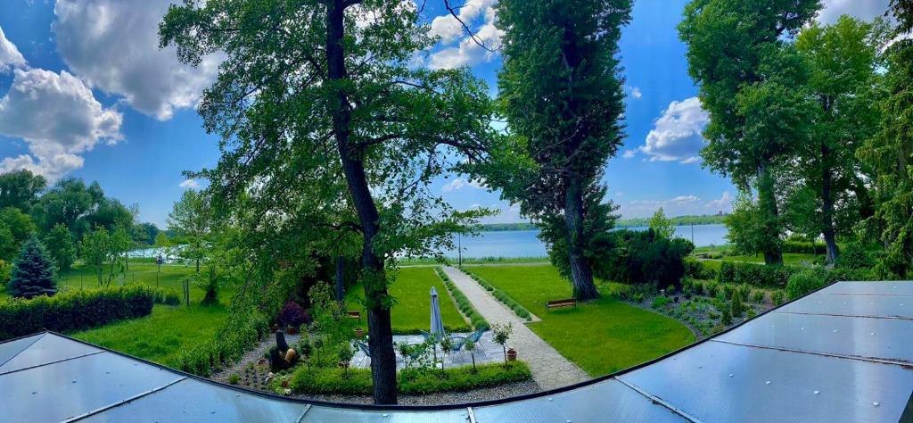 A garden outside Q-Panzió