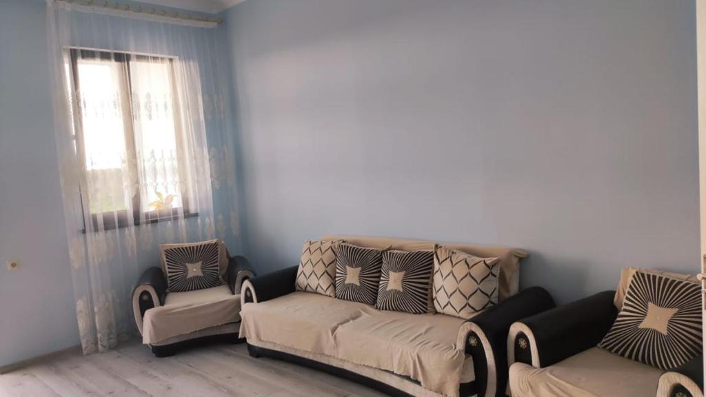 Χώρος καθιστικού στο Гостевой Дом в Кобулети