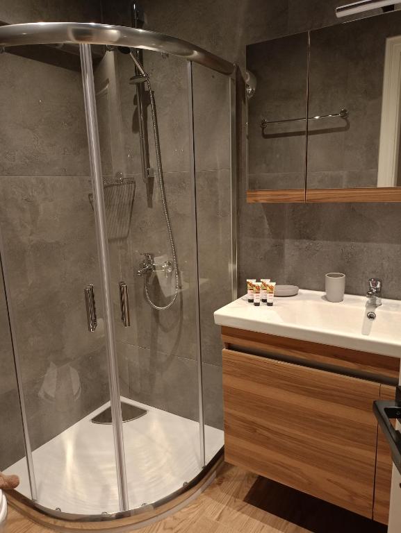 Kúpeľňa v ubytovaní Vintage apartment Helios