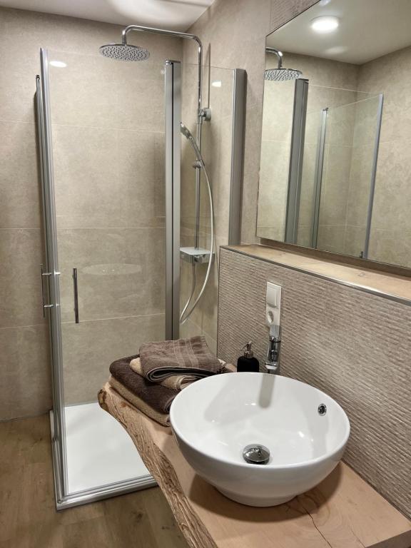 Koupelna v ubytování Hotel Preyt -Self Check In-
