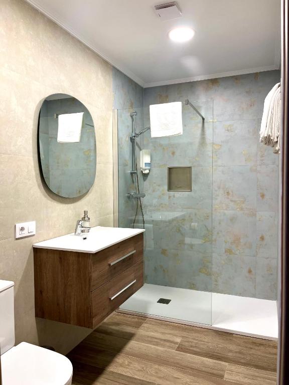 Koupelna v ubytování Apartamento Valbuena