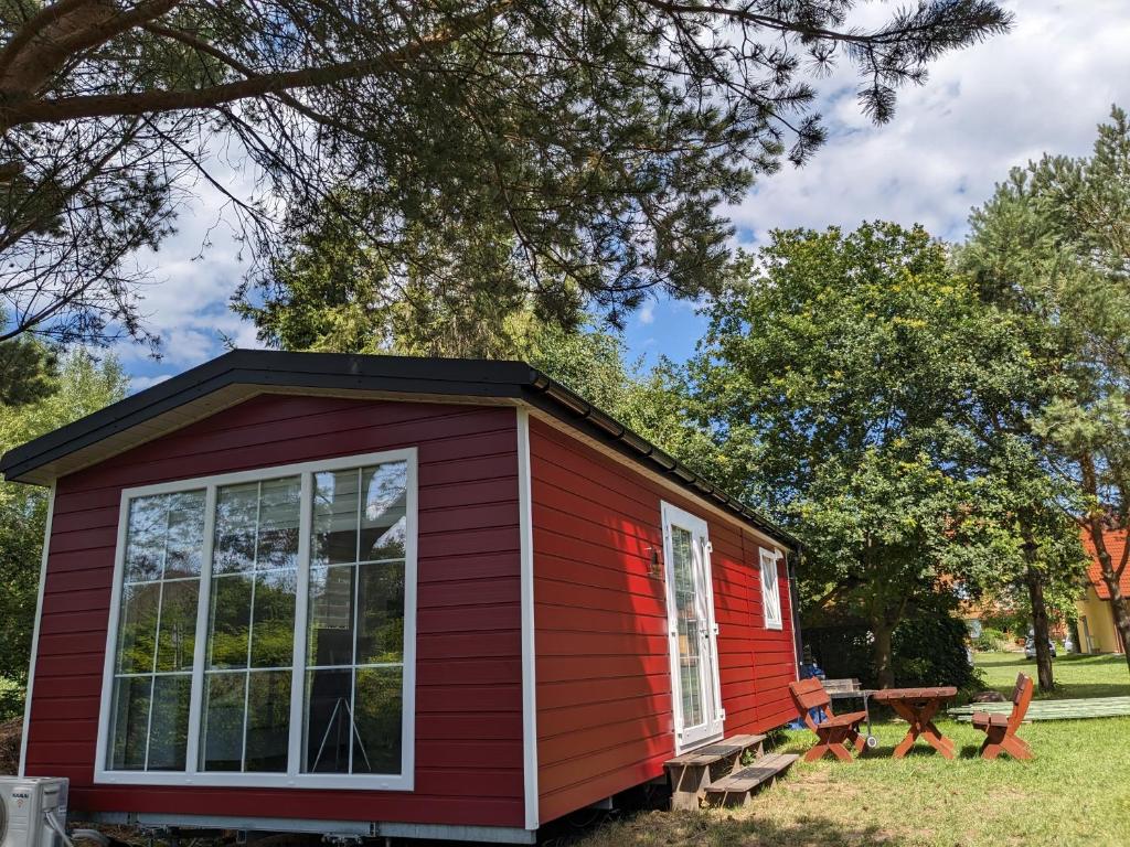 Zahrada ubytování Guliwer Garden - Domki Wakacyjne