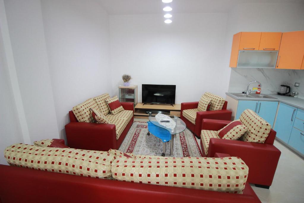 TV a/nebo společenská místnost v ubytování Muko's Apartments