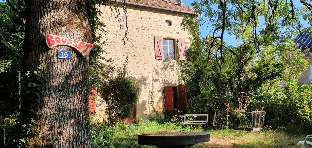 Zahrada ubytování Maison Moulin Bousset