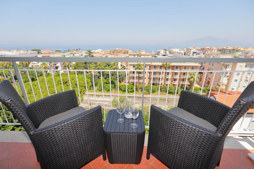 Balkón nebo terasa v ubytování Luxe sur Mer B&B Sorrento