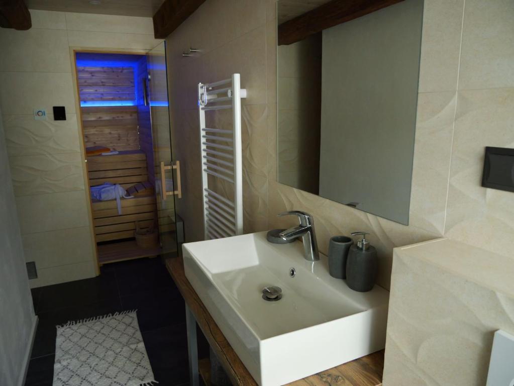 Koupelna v ubytování Apartmán Danuše