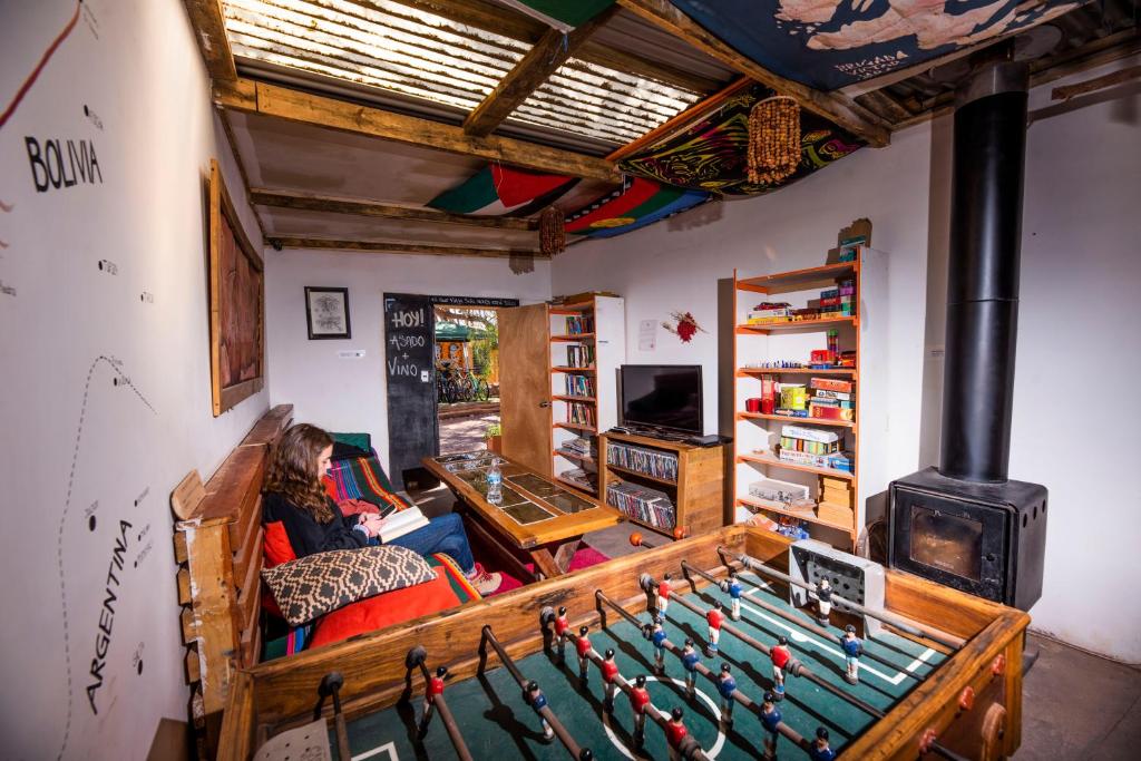 Posezení v ubytování Casa Voyage Hostel