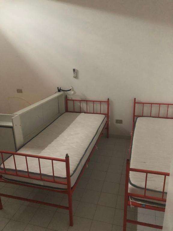 2 Etagenbetten in einem Zimmer mit in der Unterkunft GARDENIA in Campomarino