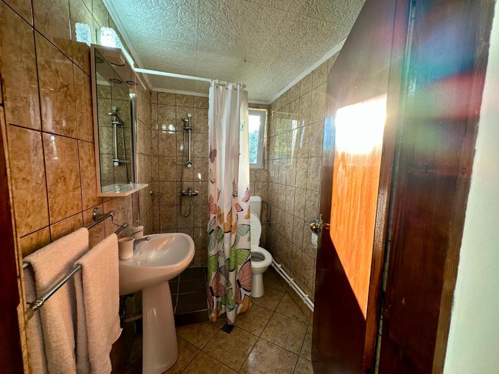 Koupelna v ubytování Casa Aurelia