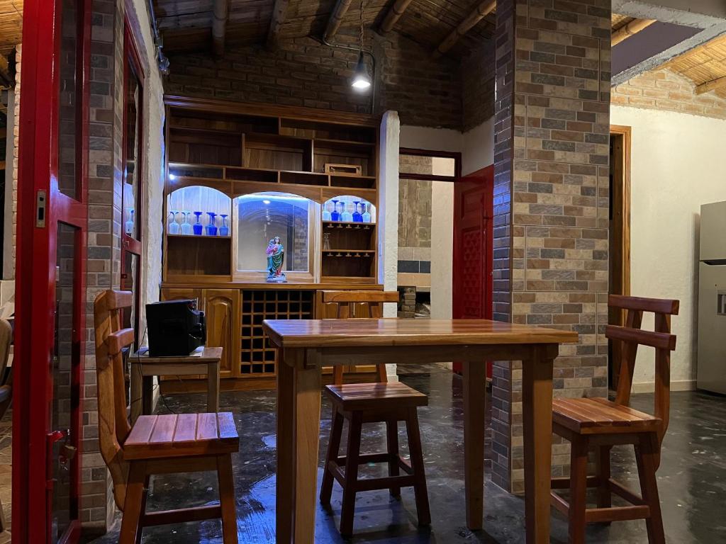 Kuchyň nebo kuchyňský kout v ubytování Finca el Encuentro Eje Cafetero